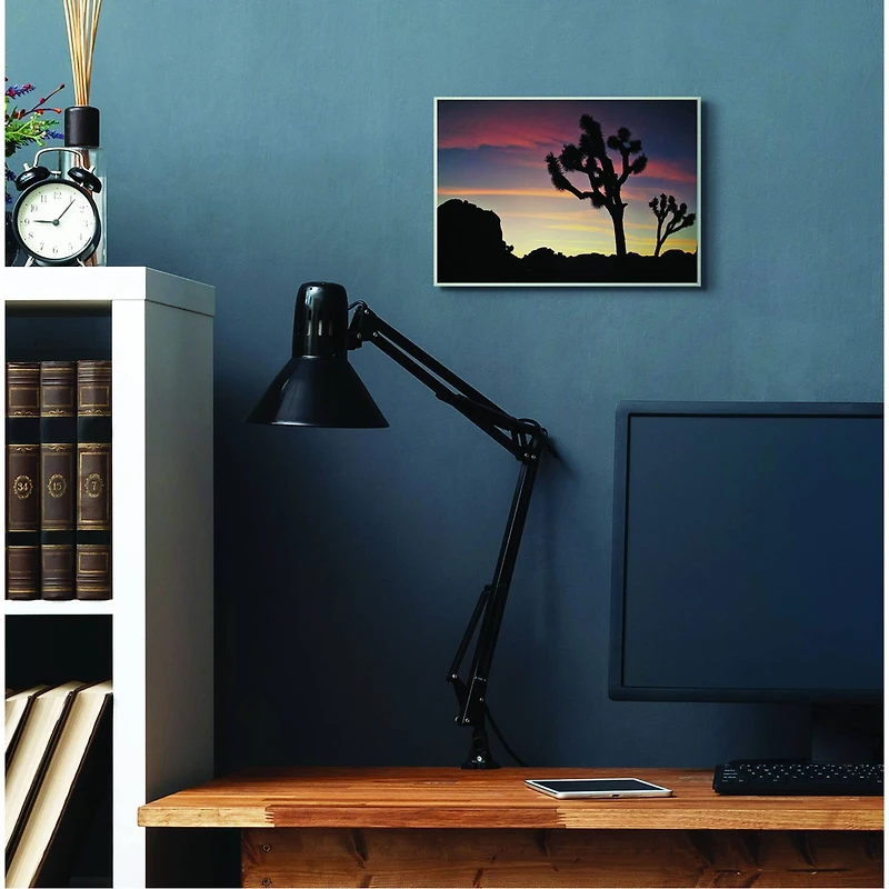 Stupell Industries Desert Tree Sunset Silhouette Photograph Wall Plaque