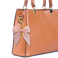 Blue Moon Studio™ Pink Fabric Bow Bag Charm