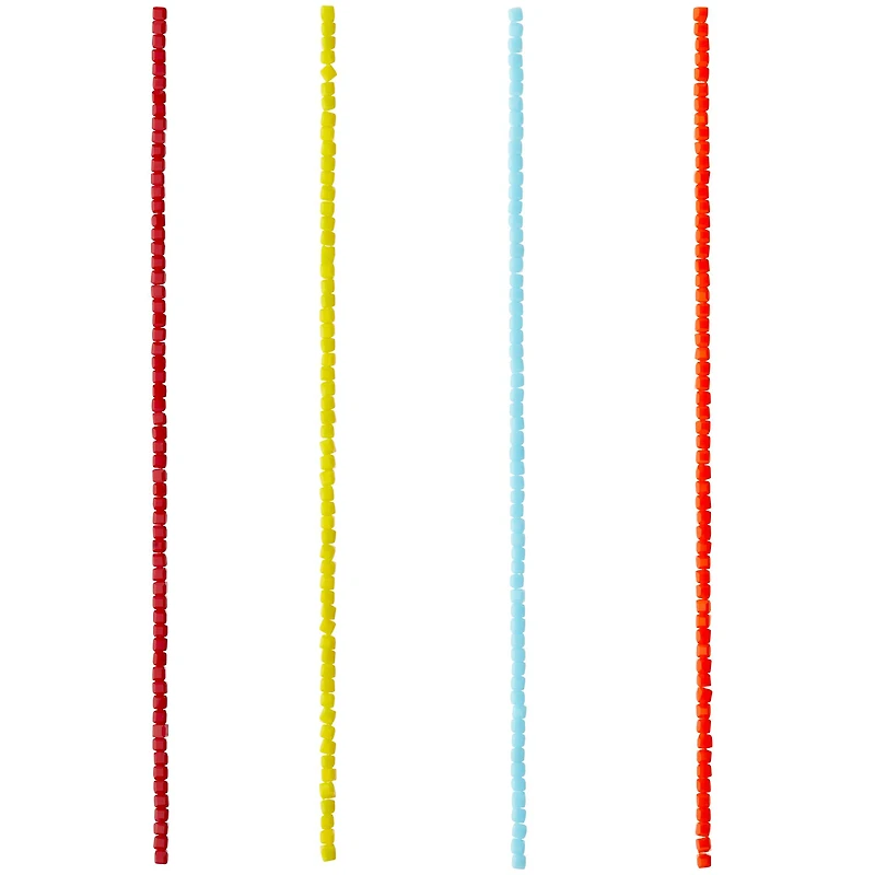 Multicolor Glass Cube Beads, 3mm by Bead Landing™