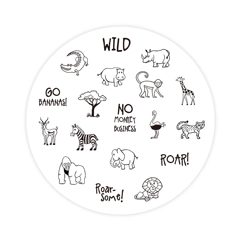 Safari Jar of Wood Stamps by Recollections™