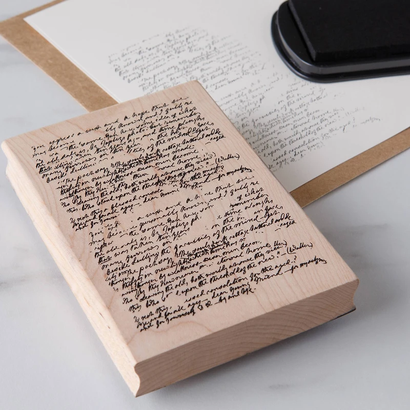 6 Pack: Manuscript Wood Stamp by Recollections™