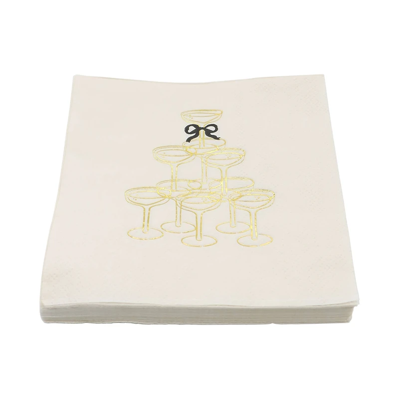 Champagne Tower Beverage Napkins, 20ct. by Celebrate It™