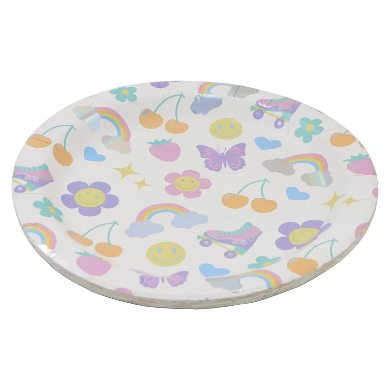 9" Good Vibes Dinner Plates, 8ct. by Celebrate It™
