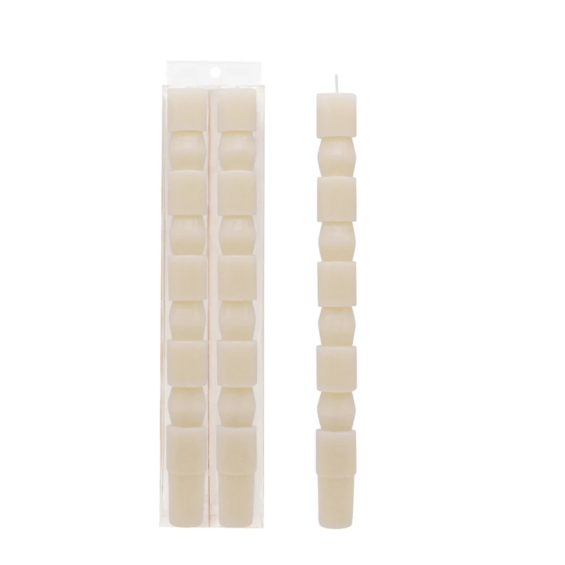 10" Ivory Column Unscented Taper Candles, 2ct. by Ashland®