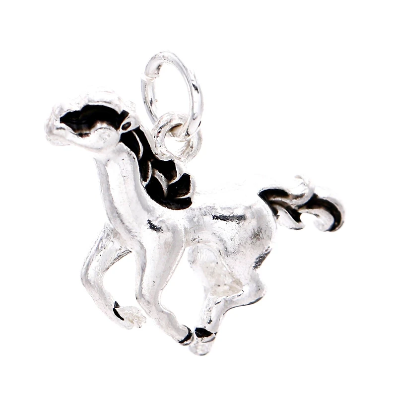 Charmalong™ Antique Silver Plated Horse Charm by Bead Landing™