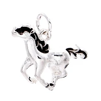 Charmalong™ Antique Silver Plated Horse Charm by Bead Landing™
