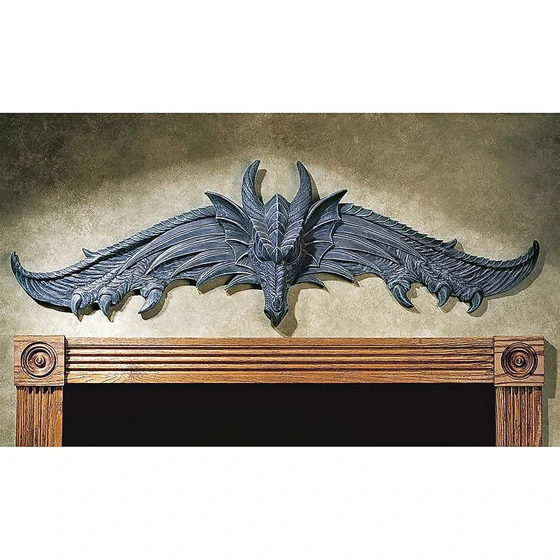 Design Toscano 2.9ft. The Hardwick Dragon Wall Pediment