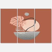 Designart - Tropical Palm Leaf & Abstract Geometry Shapes IV