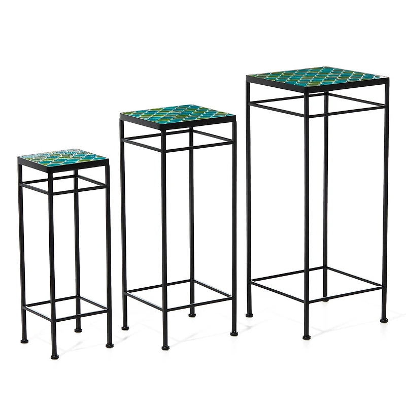 Glitzhome® Square Nesting Planter Stands Set