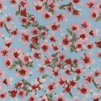 Fabric Merchants Flowers on Double Brushed Stretch Fabric