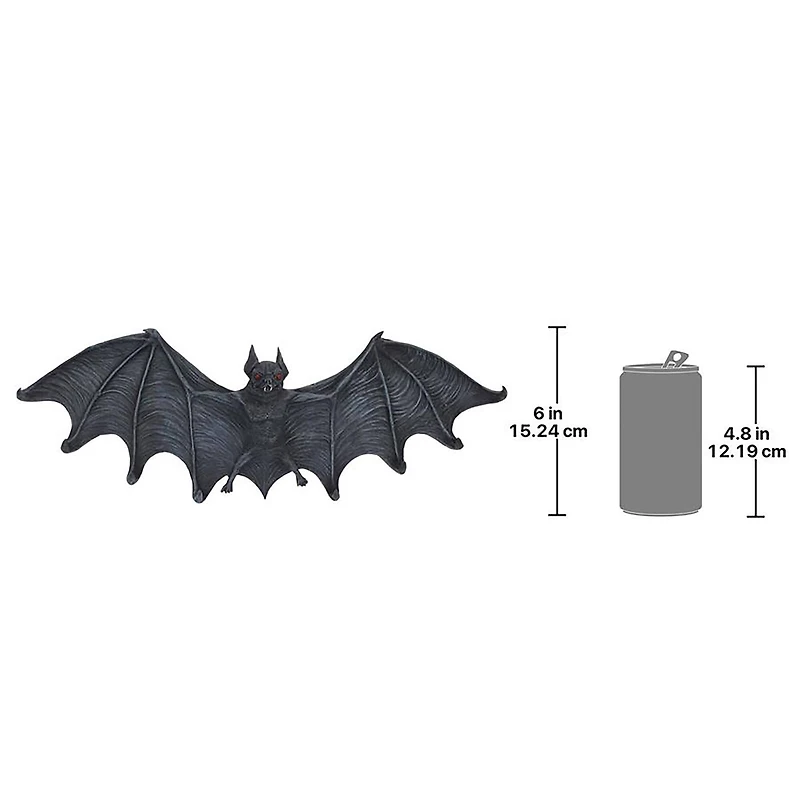 Design Toscano 19" Vampire Bat Sculptural Hooked Wall Hanger