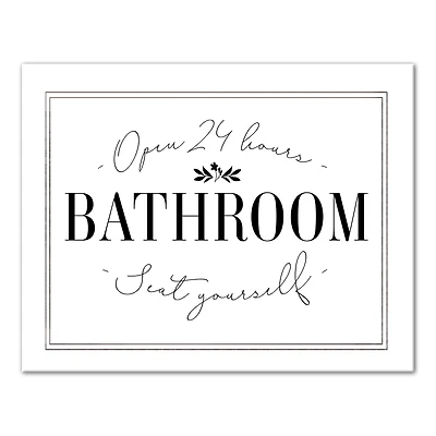 Seat Yourself 14" x 11" Canvas Wall Art