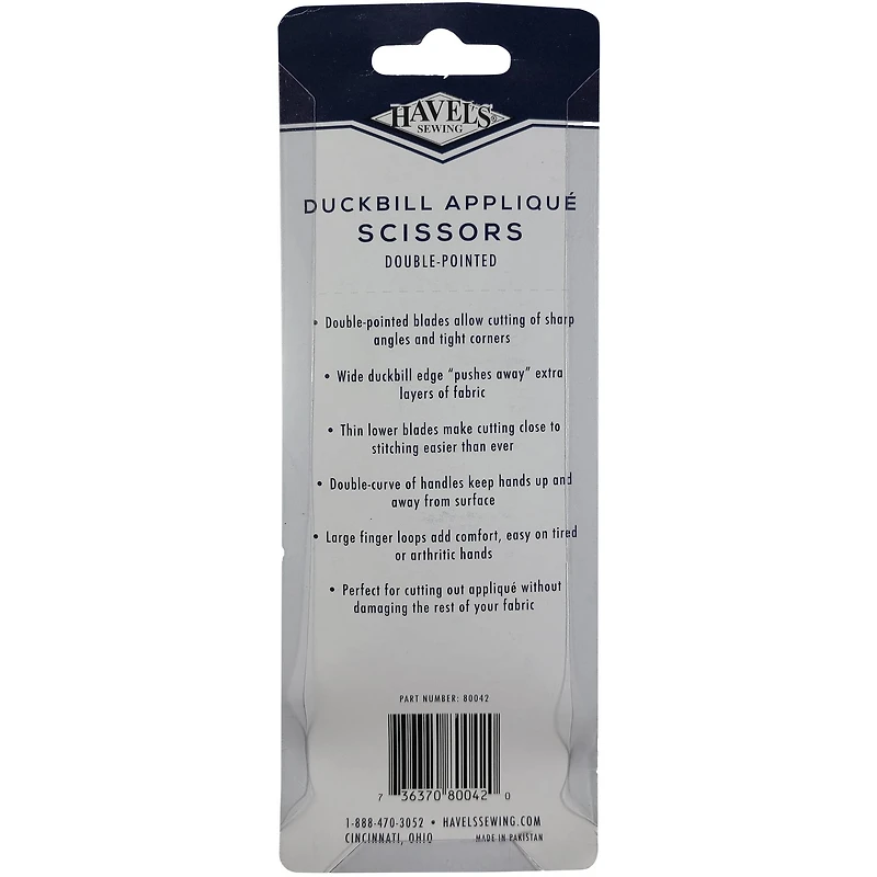 Havel's™ 6" Double-Pointed Duckbill Applique Scissors