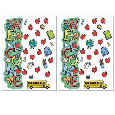 Eureka® Back to School Welcome All-In-One Door Decor Kit, 2 Sets of 40