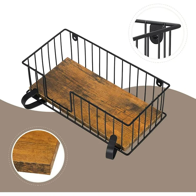 NEX™ Wall-Mounted Y-Leg Ironing Board Hanger with Storage Basket