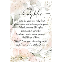 My Daughter Inspirational Wood Plaque