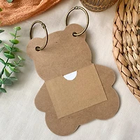 Kate Aspen® Kraft Bear Shape Baby Shower Prediction Advice Card Keepsake Book Set