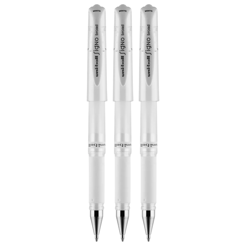 uniball™ GEL IMPACT 1mm White Gel Pens, 3ct.