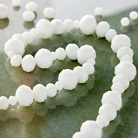 12 Packs: 4 ct. (48 total) White Faceted Glass Rondelles Beads by Bead Landing™