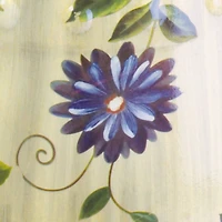 19" Butterfly Garden Ceramic Stool