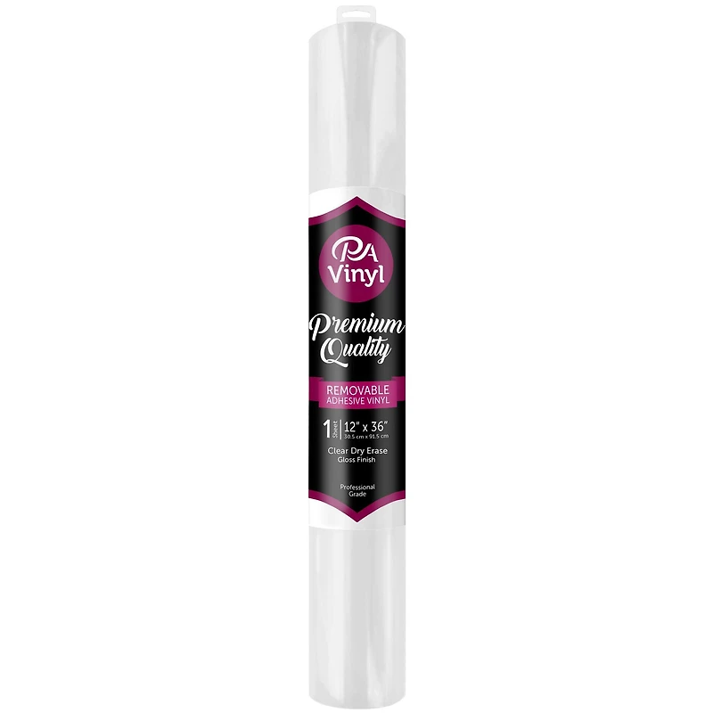 PA Vinyl Clear Dry Erase Gloss Vinyl