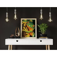 Diamond Dotz® Intermediate Level Green Tree Frog Diamond Painting Kit