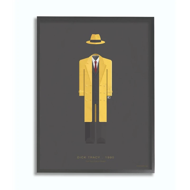 Stupell Industries Dick Tracy Wall Art in Black Frame