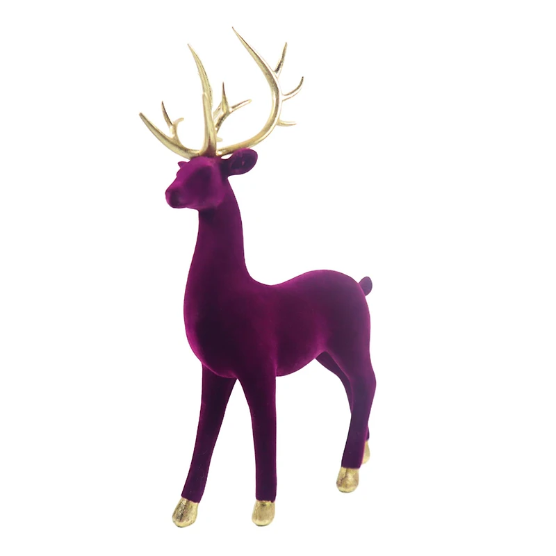 Flocked Standing Reindeer Tabletop Décor by Ashland
