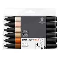 Winsor & Newton® 6 Skin Tone Promarker Brush™ Set