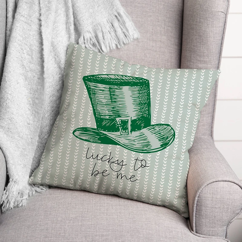 Lucky To Be Me 18" x 18" Throw Pillow