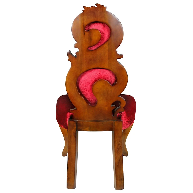 Design Toscano 41" Red Renaissance Accent Chair