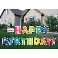 Rainbow Happy Birthday Yard Sign by Celebrate It™