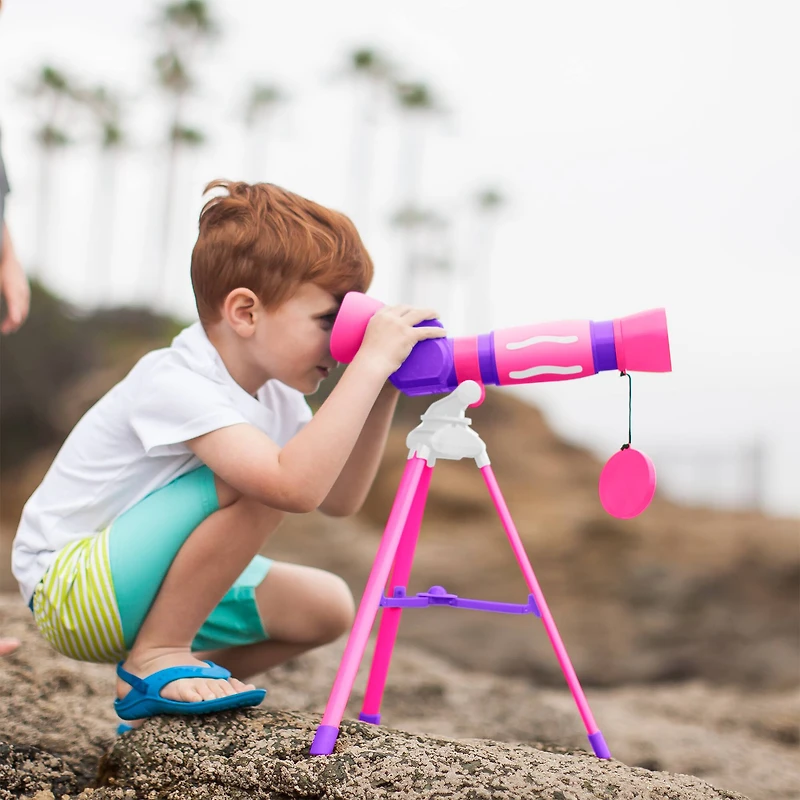 Educational Insights GeoSafari Jr. Pink My First Telescope