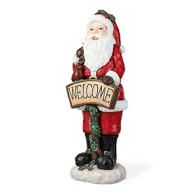 Glitzhome® 28" Christmas Santa Porch Décor