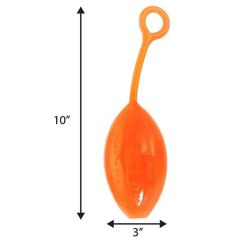 Ruff Dawg™ Football Flyer Rubber Indestructible Retrieving Dog Toy