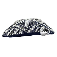 13" x 18" Navy & Ivory Diamond Handloom Throw Pillow by Ashland®