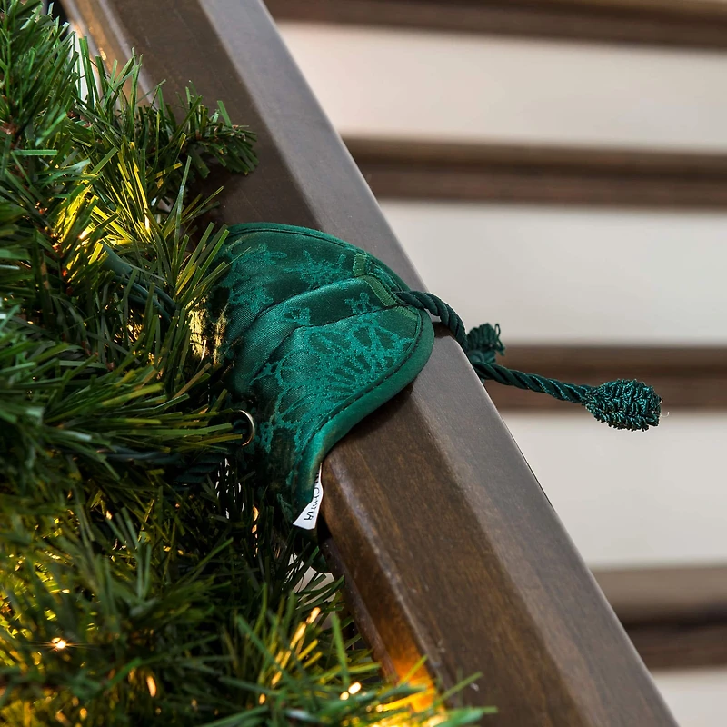 Village Lighting Green Banister Protecting Garland Ties, 3ct.