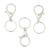 Premium Metals Rhodium Keyring Lobsters by Bead Landing™