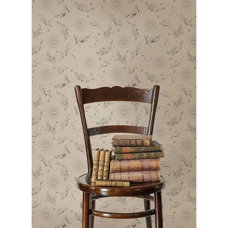 RoomMates Zodiac Dreams Linen Peel & Stick Wallpaper