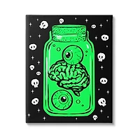 Stupell Industries Spooky Specimen Jar Canvas Wall Art