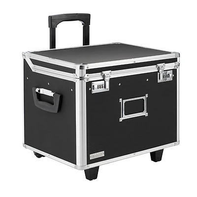 Vaultz Black Locking Mobile File Chest