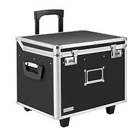 Vaultz Black Locking Mobile File Chest