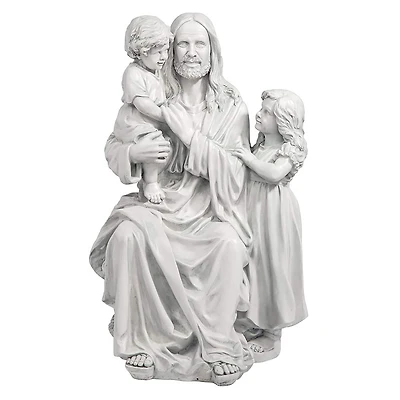 Design Toscano 28" Jesus Loves the Little Children Garden Sculpture