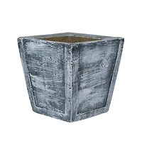 4ft. Pre-Lit Flocked Artificial Pine Lamp Post, Warm White LED Lights