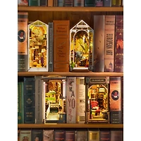 Rolife Bookstore Book Nook Shelf Insert DIY Miniature Kit
