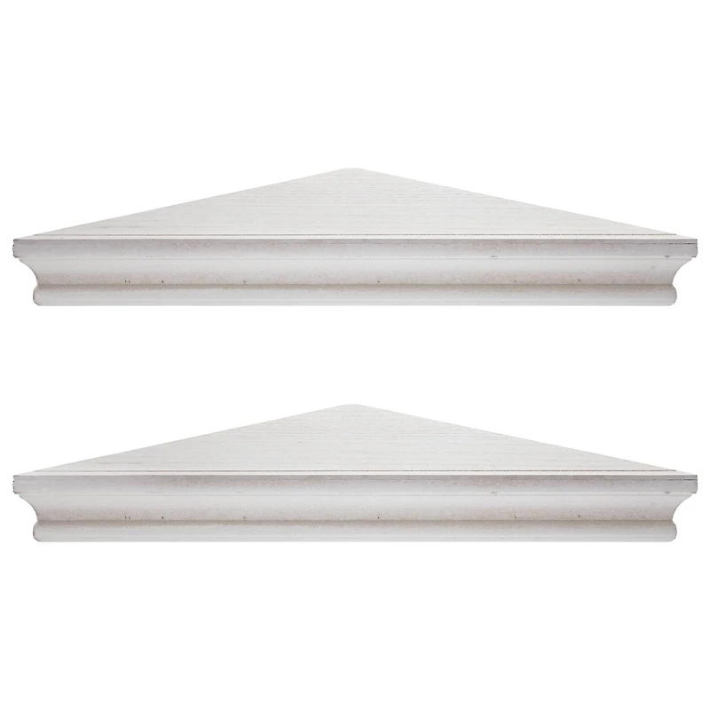 Beveled Floating Corner Shelves Set