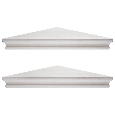 Beveled Floating Corner Shelves Set