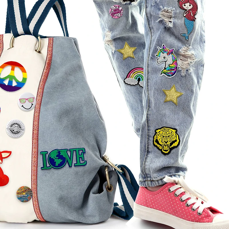 Gwen Studios 3.25" Rainbow Iron-On Patch With Sequins