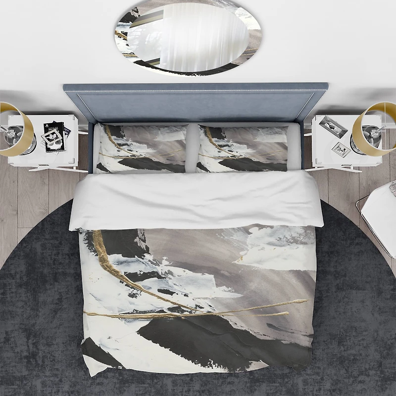 Designart 'Glam Printed Arcs II' Glam Bedding Set