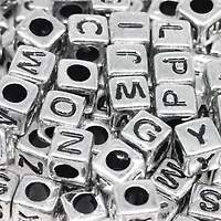 Alphabet Cube Beads, 6.5mm by Creatology™